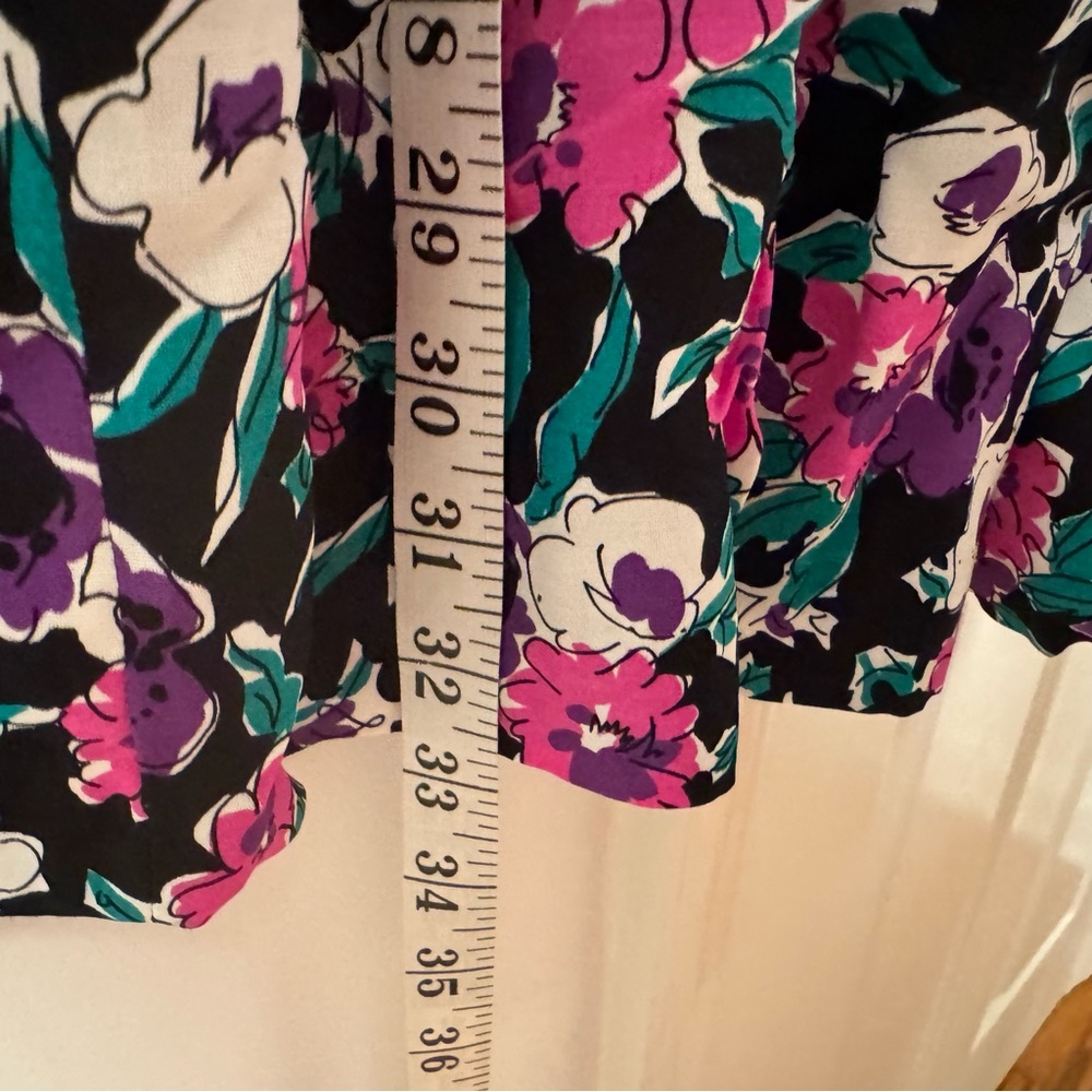 Vintage 90s Alan‎ Edward’s Floral Midi Skirt - Picture 5 of 8